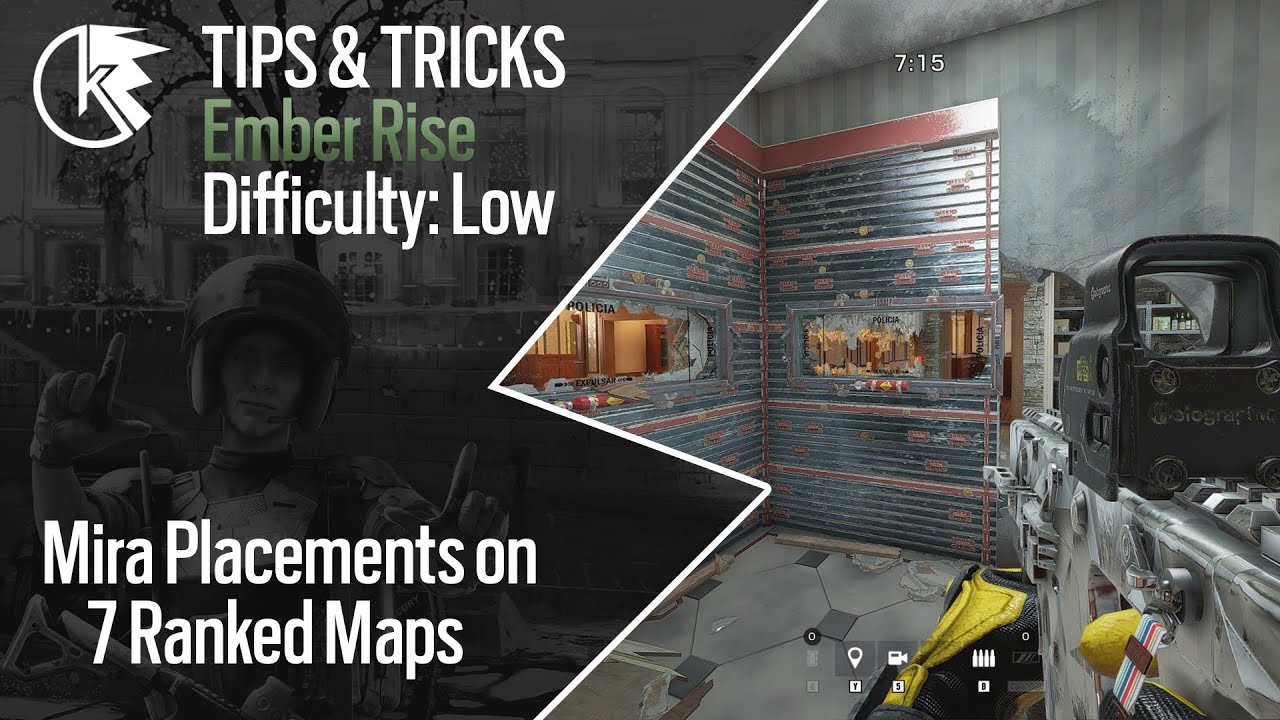 How To Mira || Tips and Tricks + Mira Placements on 7 ESL maps - Siege ...